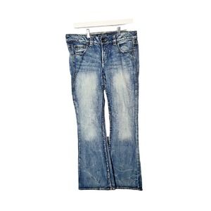 Silver Jeans Blue Denim Eden Bootcut Stretch Mid Rise Y2k Jeans Womans Sze 30x33